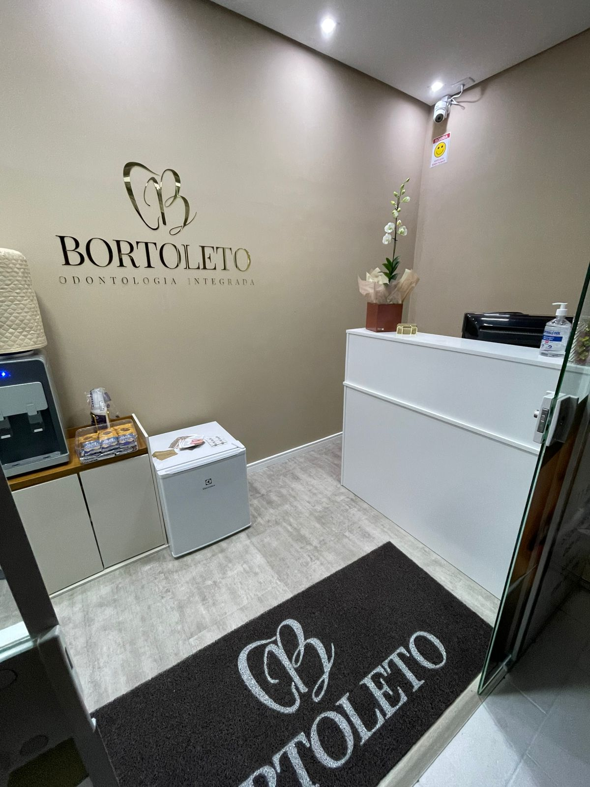 Recepção da clínica Bortoleto Odontologia Integrada